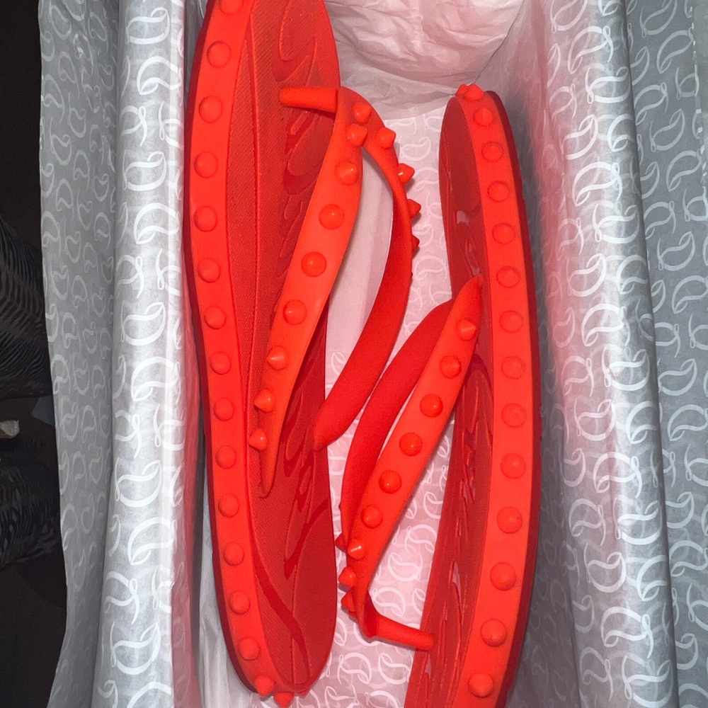 Christian Louboutin Super Loubi Flip - Orange